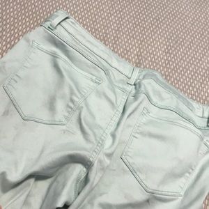 mint green jeans